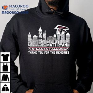 Atlanta Falcons Players List Names Thank You For The Memories Shirt