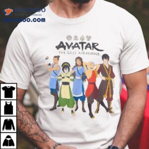 Avatar The Last Airbender Team Avatar Group T-shirt