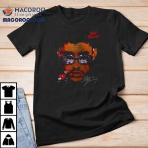 Bad Bunny X Deb Tirar Ms Fotos World Tour Portrait Signature Shirt