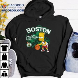 Bart Simpson Playing Basketball Boston Celtics T-shirt
