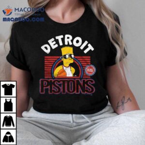 Bart Simpson Playing Basketball Detroit Pistons T-shirt 1 Bart Simpson Playing Basketball Detroit Pistons Tshirt