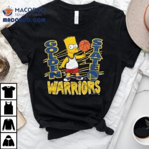 Bart Simpson Playing Basketball Golden State Warriors T-shirt