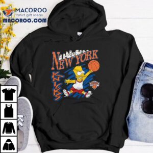 Bart Simpson Playing Basketball New York Knicks T-shirt