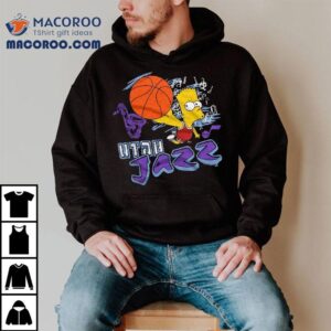 Bart Simpson Playing Basketball Utah Jazz T-shirt