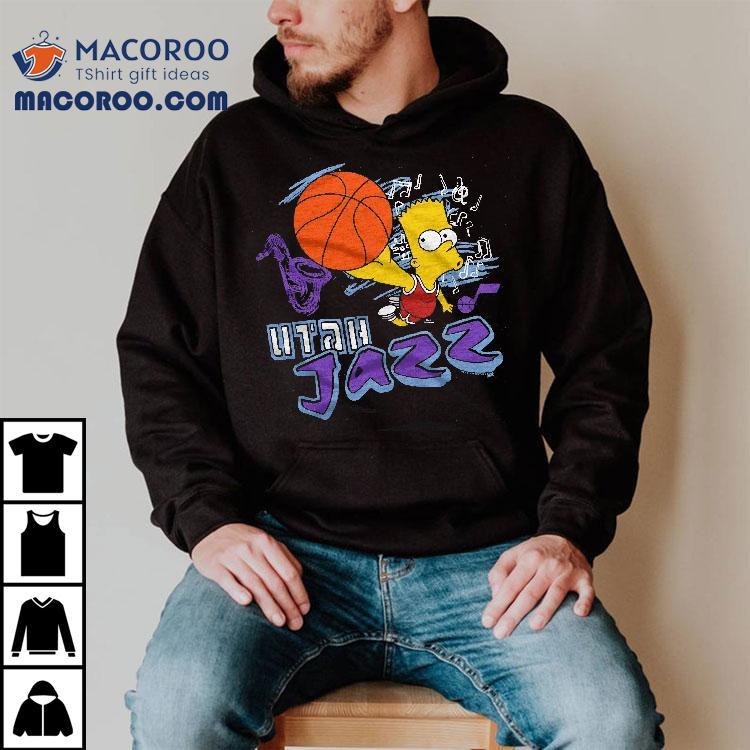 Bart Simpson Playing Basketball Utah Jazz T-shirt Bart Simpson Playing Basketball Utah Jazz T-shirt