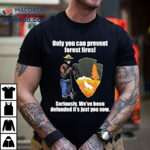 Bear Only You Can Prevent Forest Fires Seriously We’ve Been Defunded It’s Just You Now Shirt