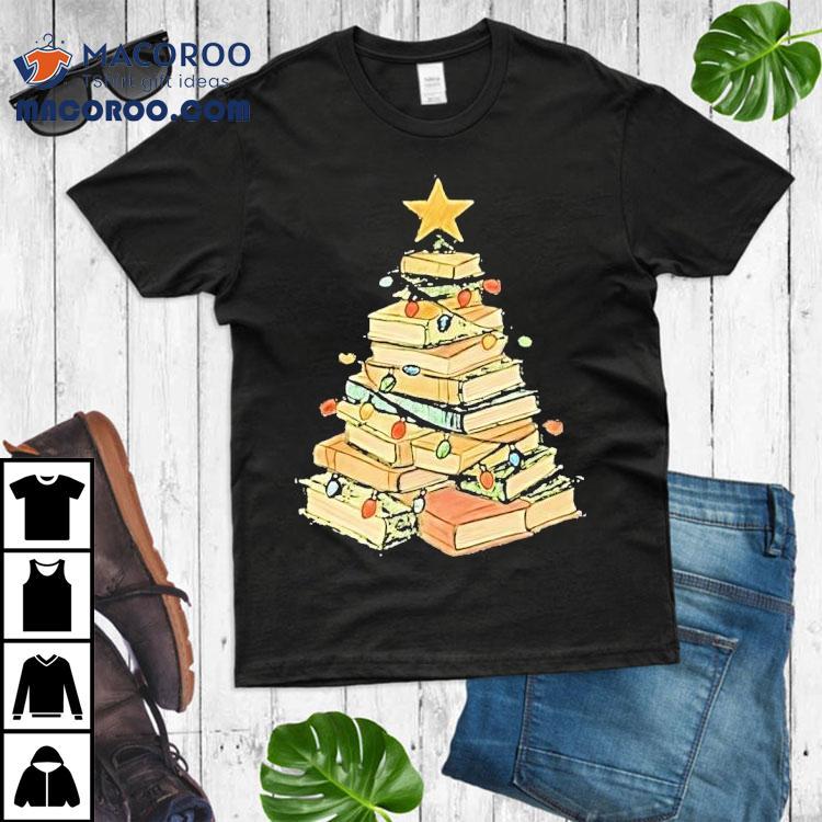 Book Tree Christmas Star Light Shirt Book Tree Christmas Star Light Shirt