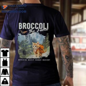 Broccoli The Fierce Quest Fantasy Squad Broccoli Cat Shirt