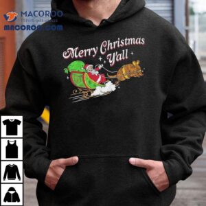 Bunker Branding Santa Merry Christmas Y’all Shirt