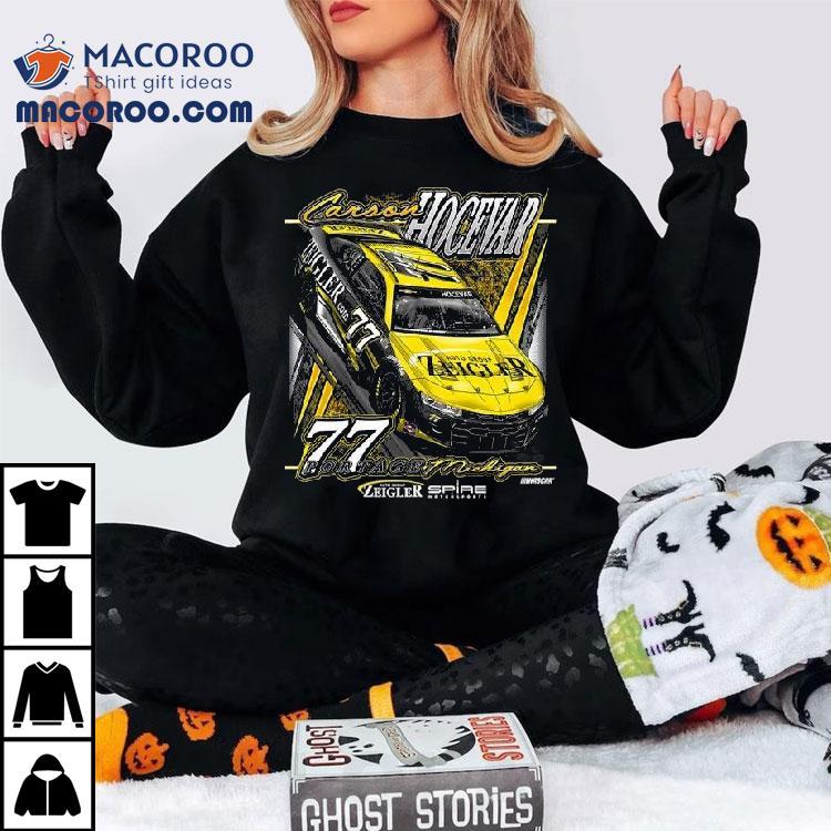 Carson Hocevar 77 E2 Apparel Zeigler Auto Group Shirt Carson Hocevar 77 E2 Apparel Zeigler Auto Group Shirt