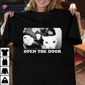 Cat Gang Open The Door Christmas Funny Shirt