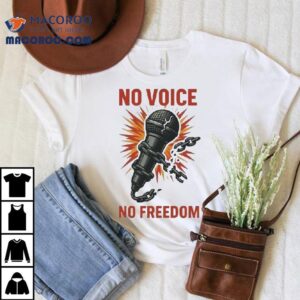 Charlie Kirk No Voice No Freedom Mic Shirt 1 Charlie Kirk No Voice No Freedom Mic Tshirt