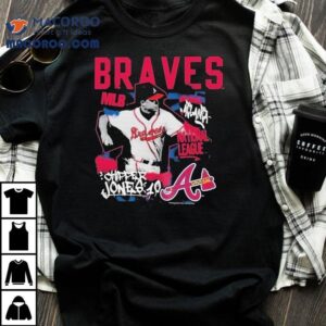 Chipper Jones Atlanta Braves Mlb Cooperstown Star Momen S Tshirt