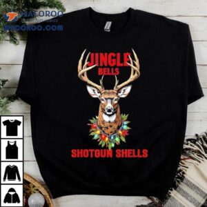 Christmas Deer Hunting Dashing Through Snow Jingle Bells Shirt