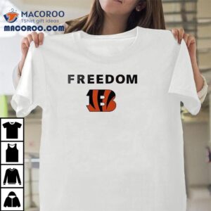 Cincinnati Bengals X Charlie Kirk Freedom Logo Shirt