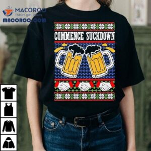 Commence Suckdown Ugly Christmas Shirt