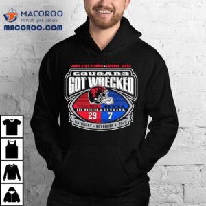 Cougars Got Wrecked Texas Tech Red Raiders And The Byu Cougars Jones Att Stadium Tshirt