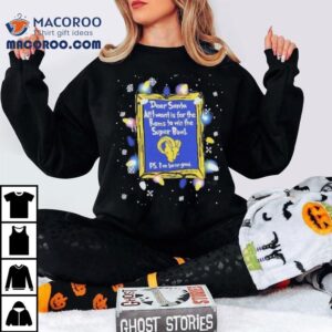 Dear Santa Los Angeles Rams Christmas Lights Shirt