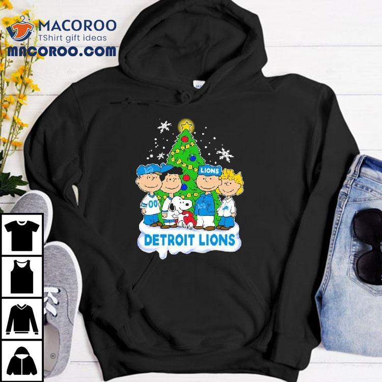 Detroit Lions X Snoopy The Peanuts Tree Christmas Shirt Detroit Lions X Snoopy The Peanuts Tree Christmas Shirt