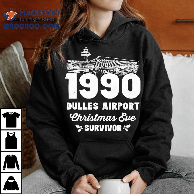 Dulles Airport Christmas Eve Survivor 1990 Vintage Shirt Dulles Airport Christmas Eve Survivor 1990 Vintage Shirt