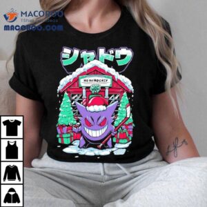 Gengar Pokmon Character Christmas And Hockey Shirt