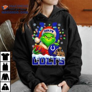 Grinch And Indianapolis Colts Christmas Theme Helmet Shirt