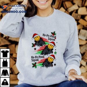 Ho-ho-hood Squad Christmas Smiley Face Shirt