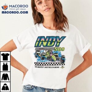 Indianapolis Motor Speedway Indy The Greatest Spectacle In Racing Neon Car Tshirt