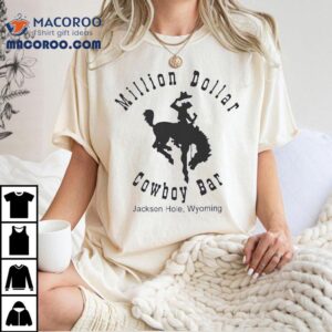 Jackson Hole Wyoming Million Dollar Cowboy Bar Vintage Tshirt