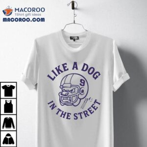 Jj Mccarthy Like A Dog In The Street Minnesota Vikings Shirt