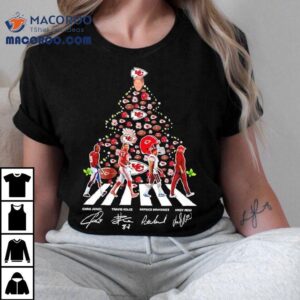 Kansas City Chiefs Abbey Road Christmas Tree Jones Kelce Mahomes Coach Andy Reid Shirt