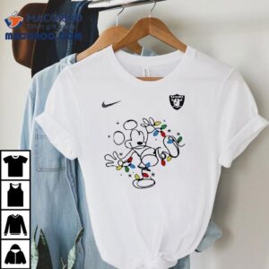 Las Vegas Raiders X Mickey Mouse Believe In The Magic Of Christmas Shirt