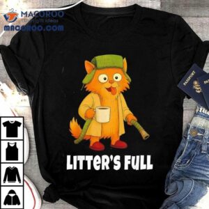 Litter’s Full Christmas Vacation Funny Cat Shirt