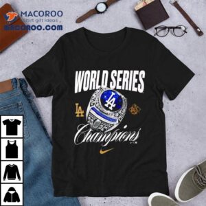 Los Angeles Dodgers Nike World Series Champions Ring Tshirt