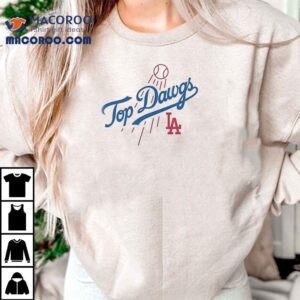 Los Angeles Dodgers World Series Top Dawgs Back To Back Champions Dog Shirt