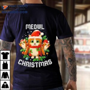Meowl Christmas Funny Brainrot Meme Shirt
