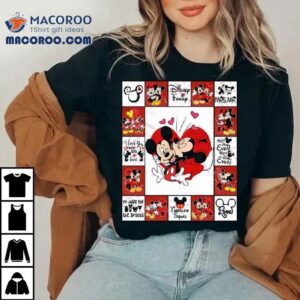 Mickey Minnie Walt Disney Valentine Shirt