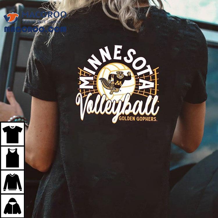 Minnesota Golden Gophers Stack Logo Volleyball Powerblend T-shirt Minnesota Golden Gophers Stack Logo Volleyball Powerblend T-shirt