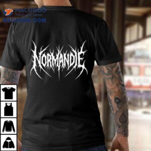 Normandie Black Metal Logo Shirt 1 Normandie Black Metal Logo Tshirt