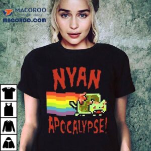 Nyan Apocalypse Cat Pixel Shirt