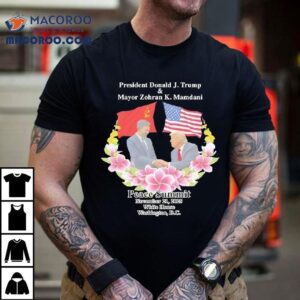 Peace Summit Donald J Trump And Zohran K Mamdani White House Washington Dc Tshirt