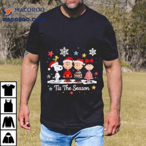 Peanuts Characters Tis The Season Christmas Shirt