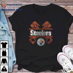 Pittsburgh Slers X Born To Ride Motor Skull Tshirt