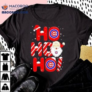 Santa Claus Chicago Cubs Ho Ho Ho Holiday Merry Christmas Shirt