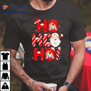 Santa Claus Miami Marlins Ho Ho Ho Merry Christmas 2025 Shirt