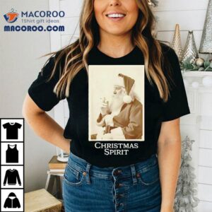 Santa Claus Smoking Merry Christmas Spirit Shirt