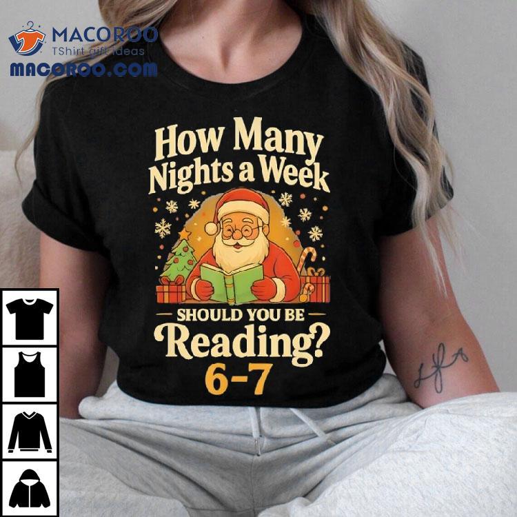Santa Reading 67 Meme Christmas Teacher Book Lover Shirt Santa Reading 67 Meme Christmas Teacher Book Lover Shirt