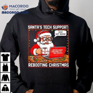 Santa’s Tech Support Rebooting Christmas Shirt