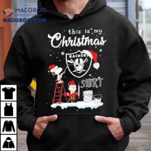 Snoopy And Charlie Brown Nfl Las Vegas Raiders This Is My Christmas Shirt Christmas Shirt