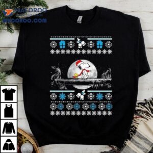 Snoopy And Woodstock On The Moon Merry Christmas 2025 Shirt